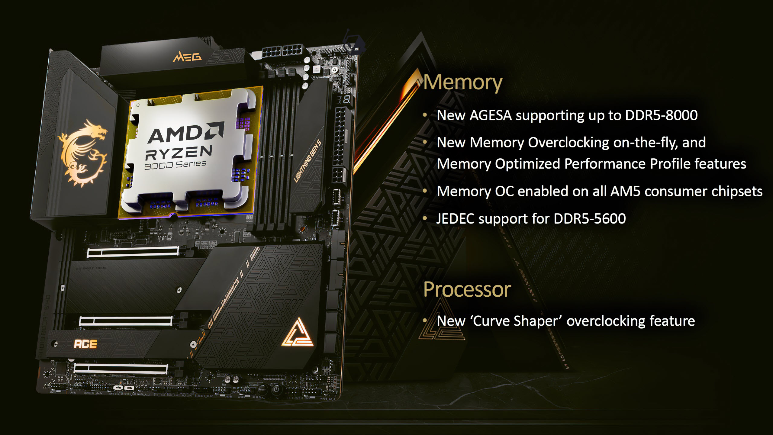 مادربردهای MSI به جدیدترین ویژگی‌های اورکلاک و پشتیبانی حافظه پردازنده های AMD Ryzen 9000 مجهز میشوند