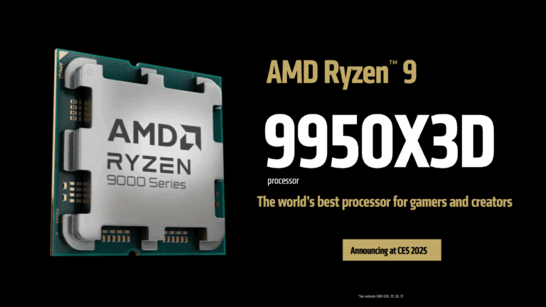 پردازنده‌های AMD Ryzen 9 9950X3D و AMD Ryzen 9 9900X3D معرفی شدند