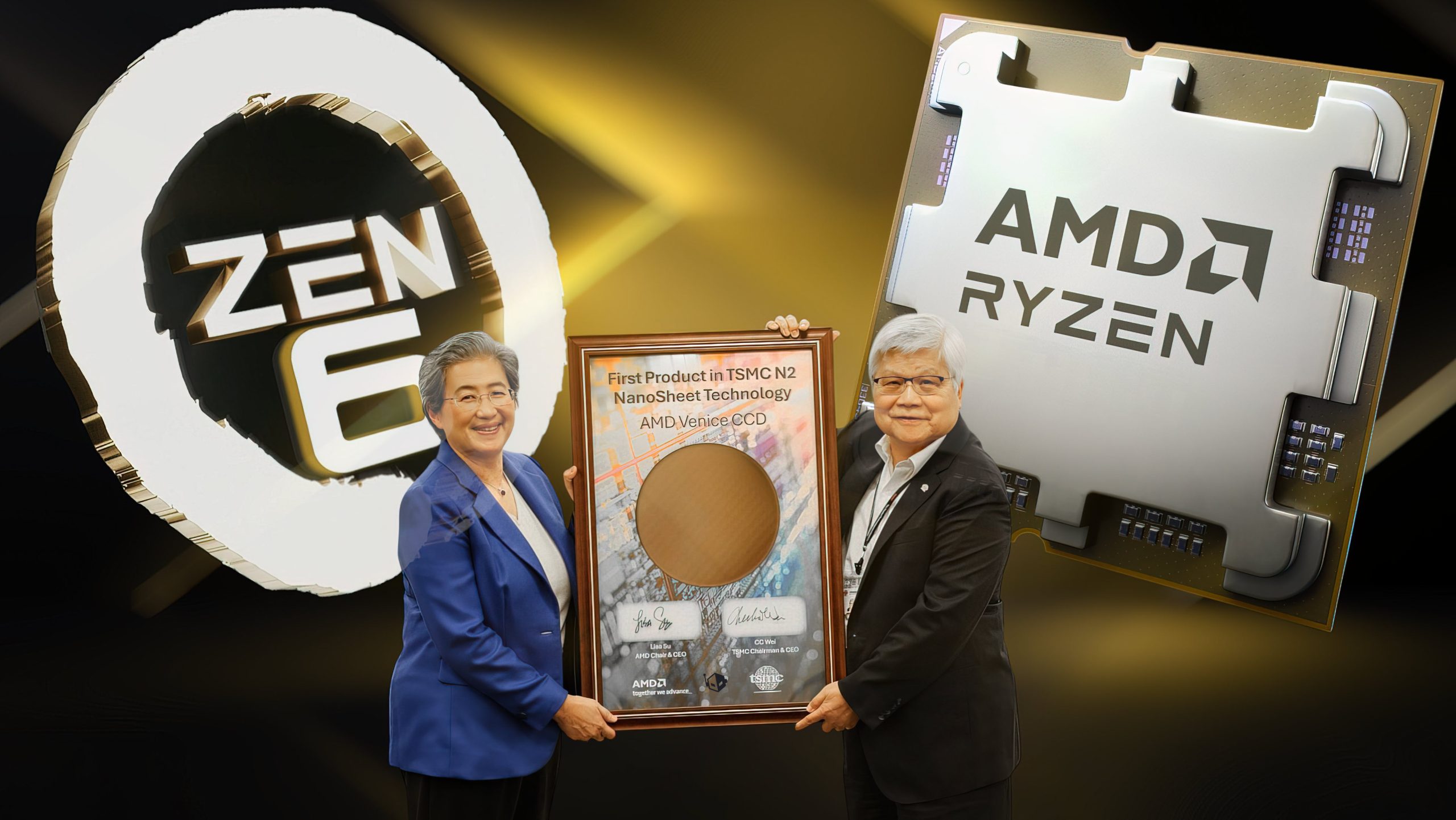 پردازنده‌های نسل بعدی AMD از CCD دو نانومتری N2P و IOD سه نانومتری N3P ساخت TSMC بهره خواهند برد.